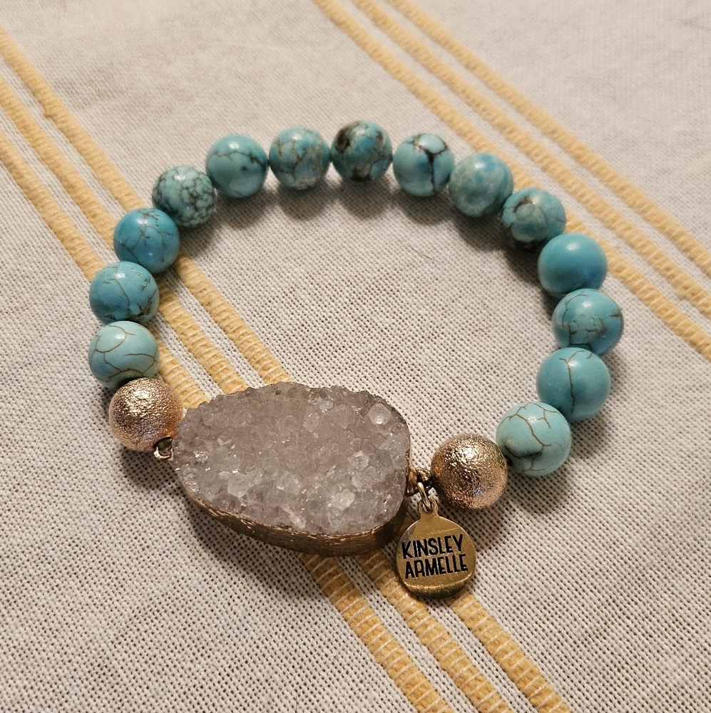 Kinsley Armelle Stone Collection Aqua Marine Bracelet